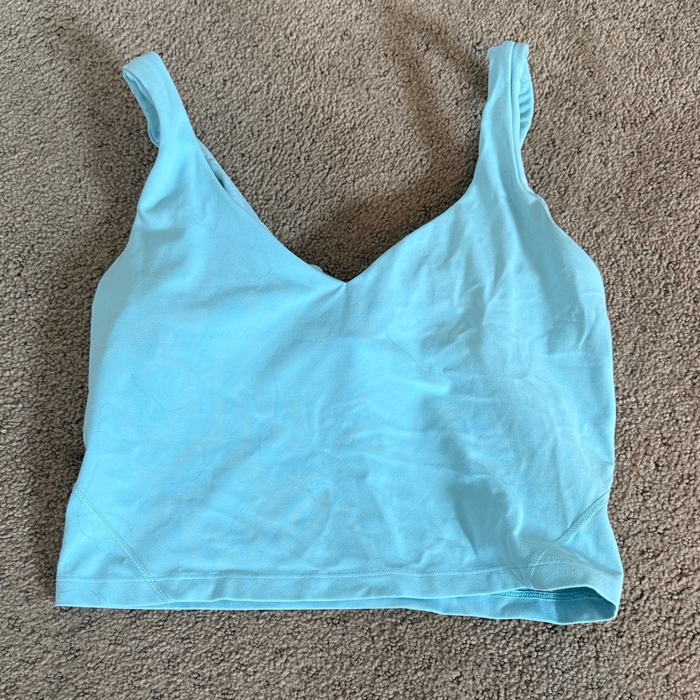Light Blue V-Neck Tank Top